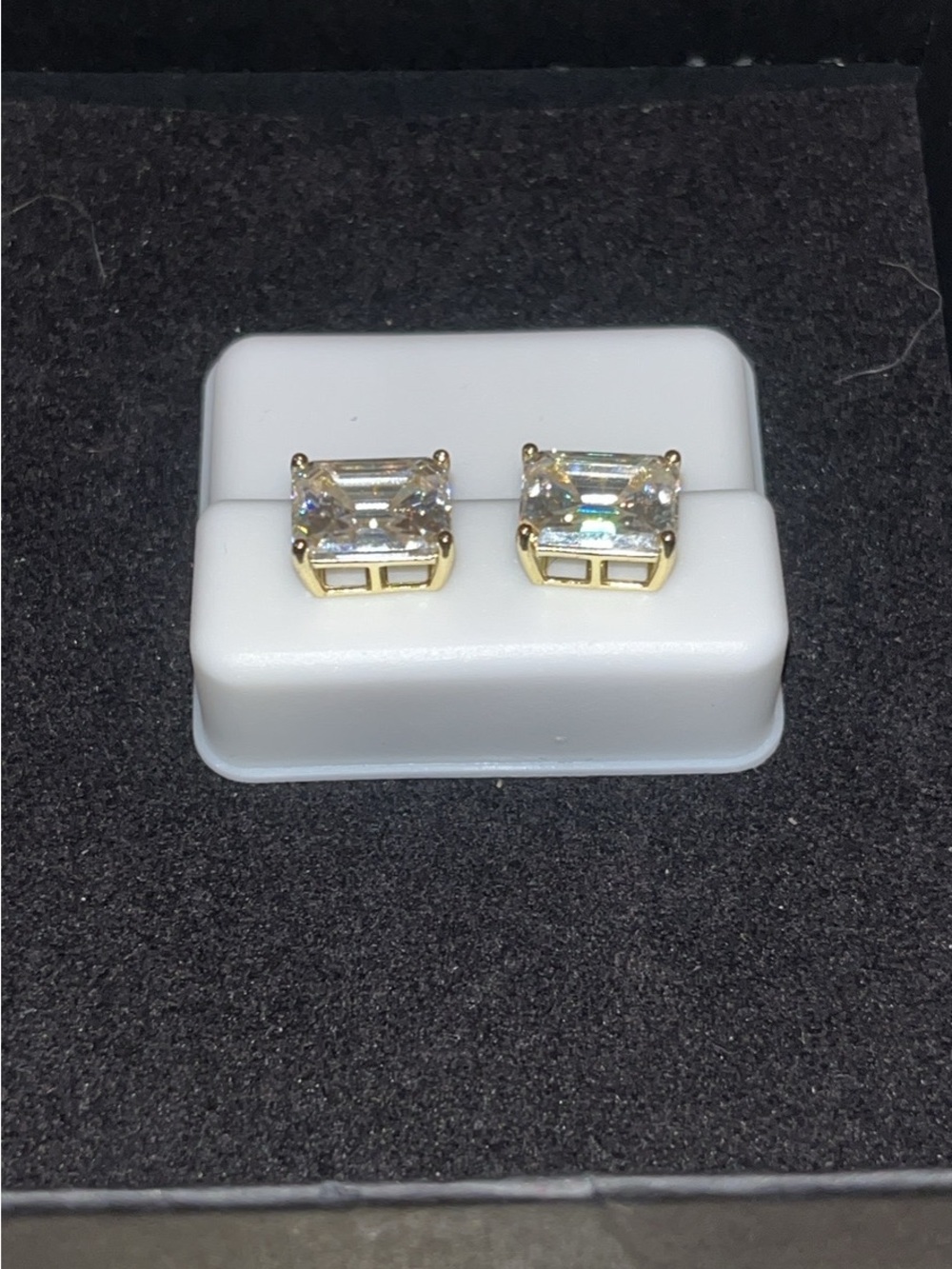 Gold-Tone Silver Earrings – XRF Tested